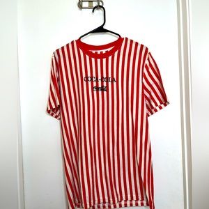 COPY - Urban Outfitters Coca Cola Pin Striped Medium T-shirt